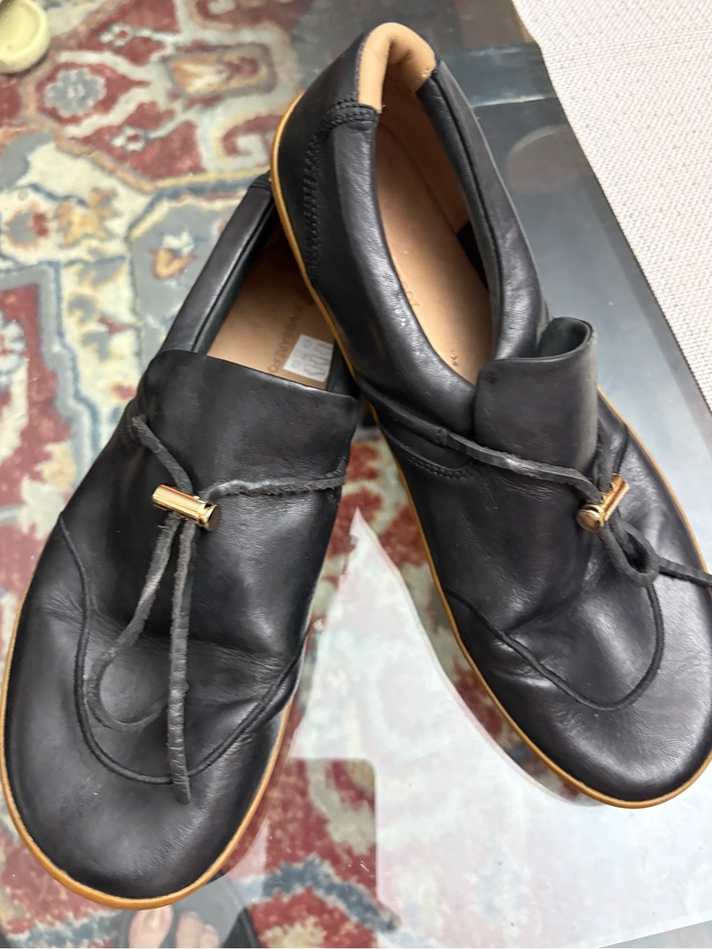Vivo Barefoot Women's black Loafers with Tassel Detail size42 /11US